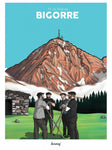 Affiche Pic du Midi Bigorre, Pyrénées, Benmaj