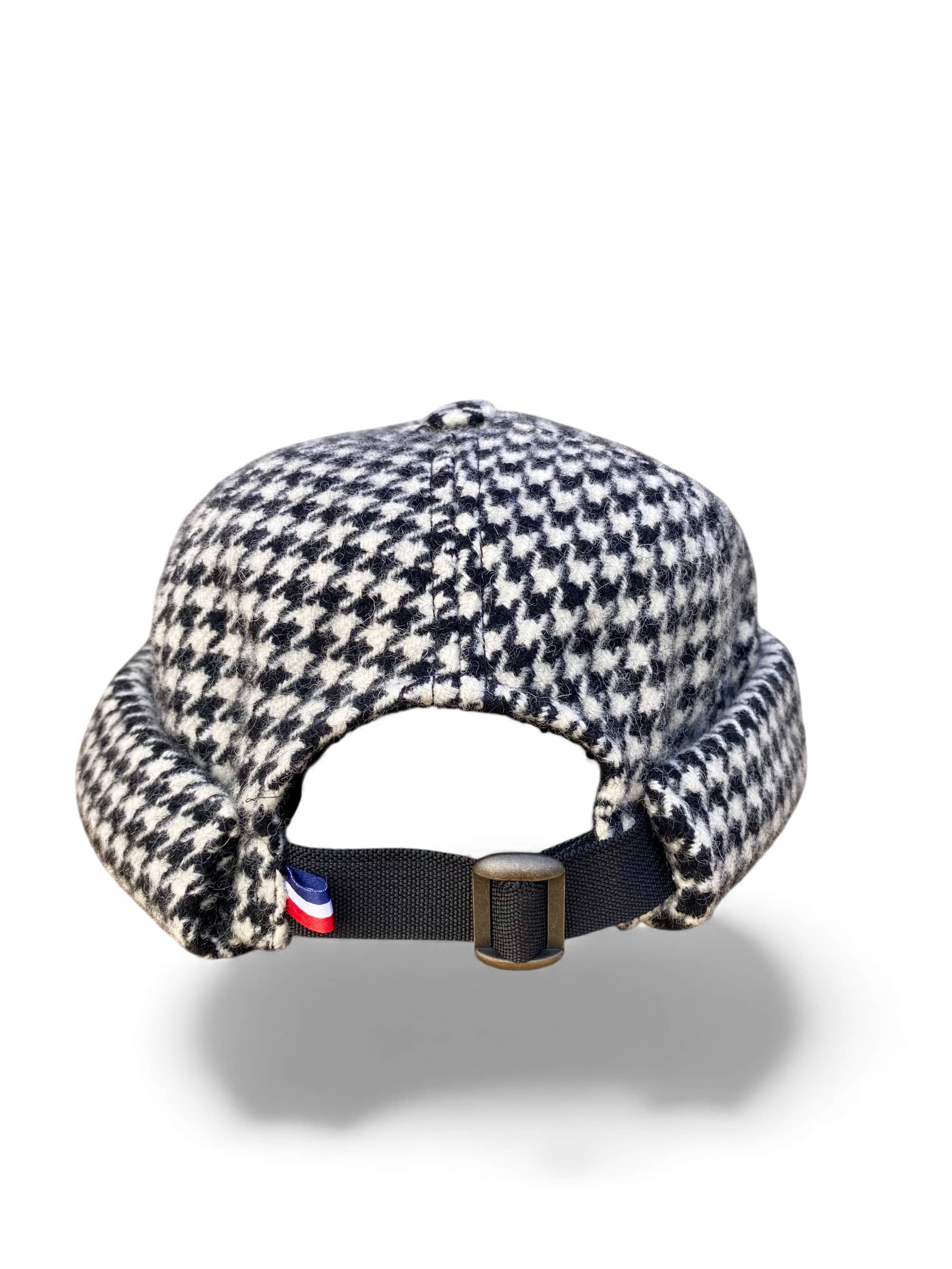 Miki Docker Capèl Pied-de-Poule Écru/Noir - Laine Recyclée