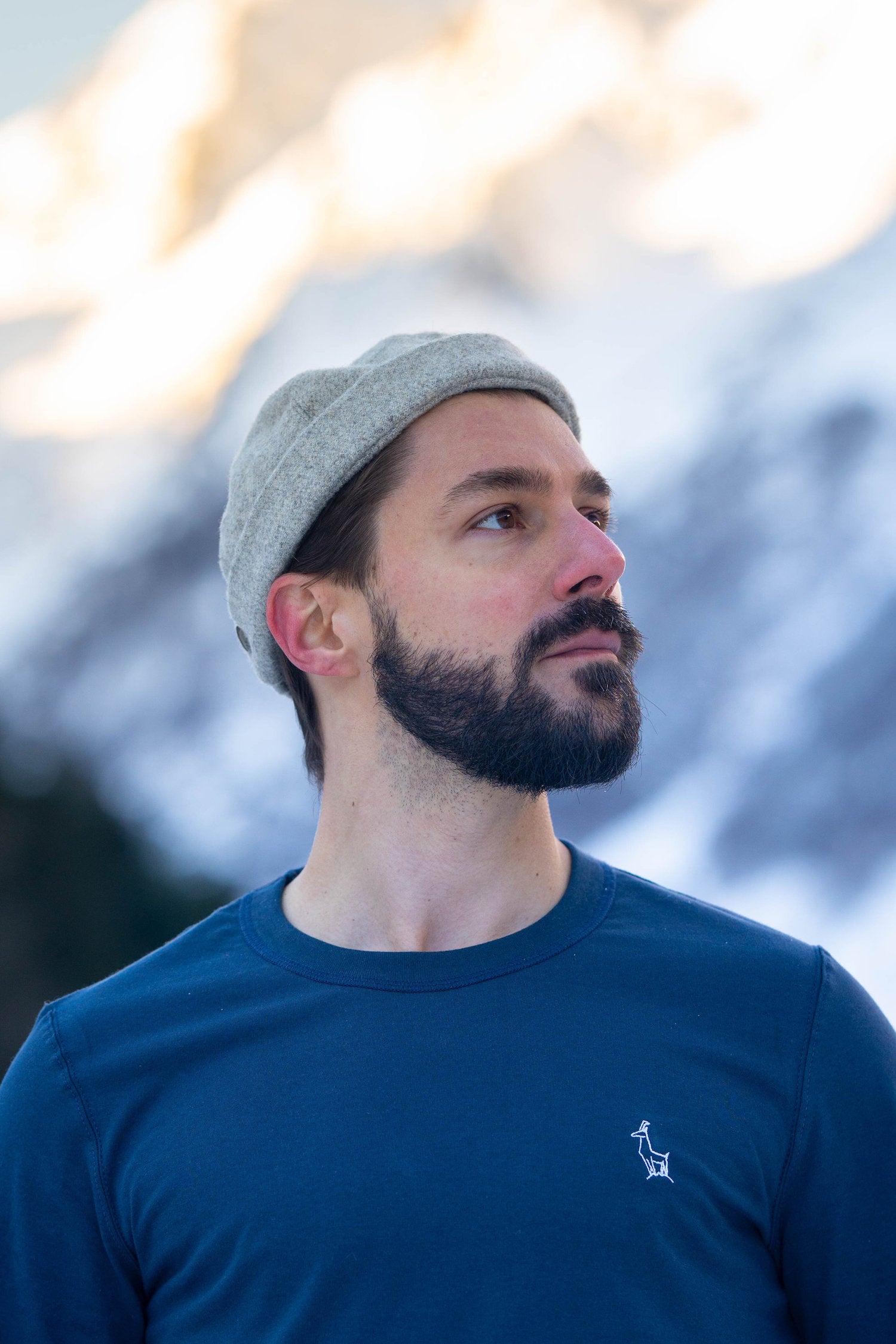 docker upcyclé, laine des Pyrénées, gris clair, made in France, maison izard