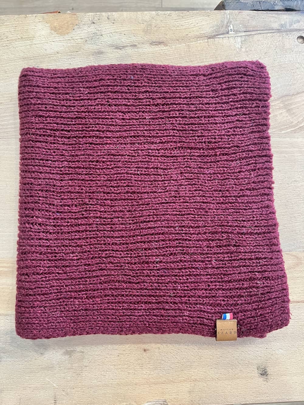 Echarpe Mixte Laneya Bordeaux - Laine Française