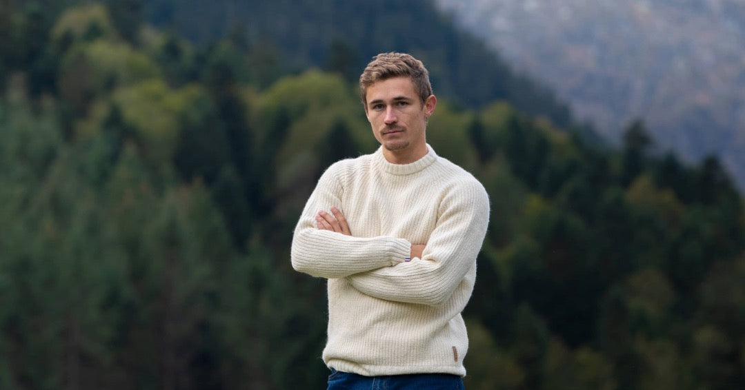 Pull Raglan Lapiaz Blanc Écru - Fin de série