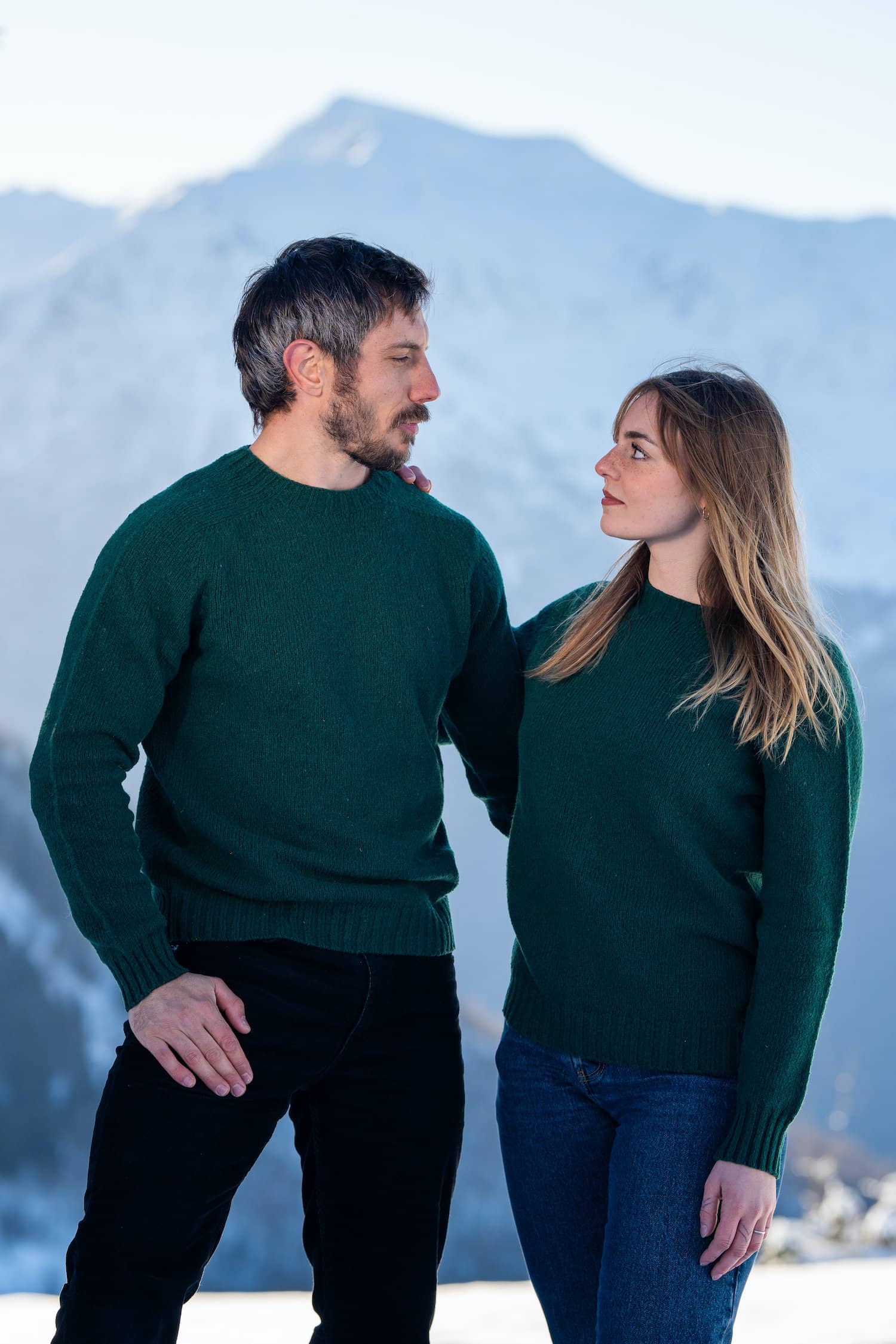 Shappy Sweater Pine Green French Wool