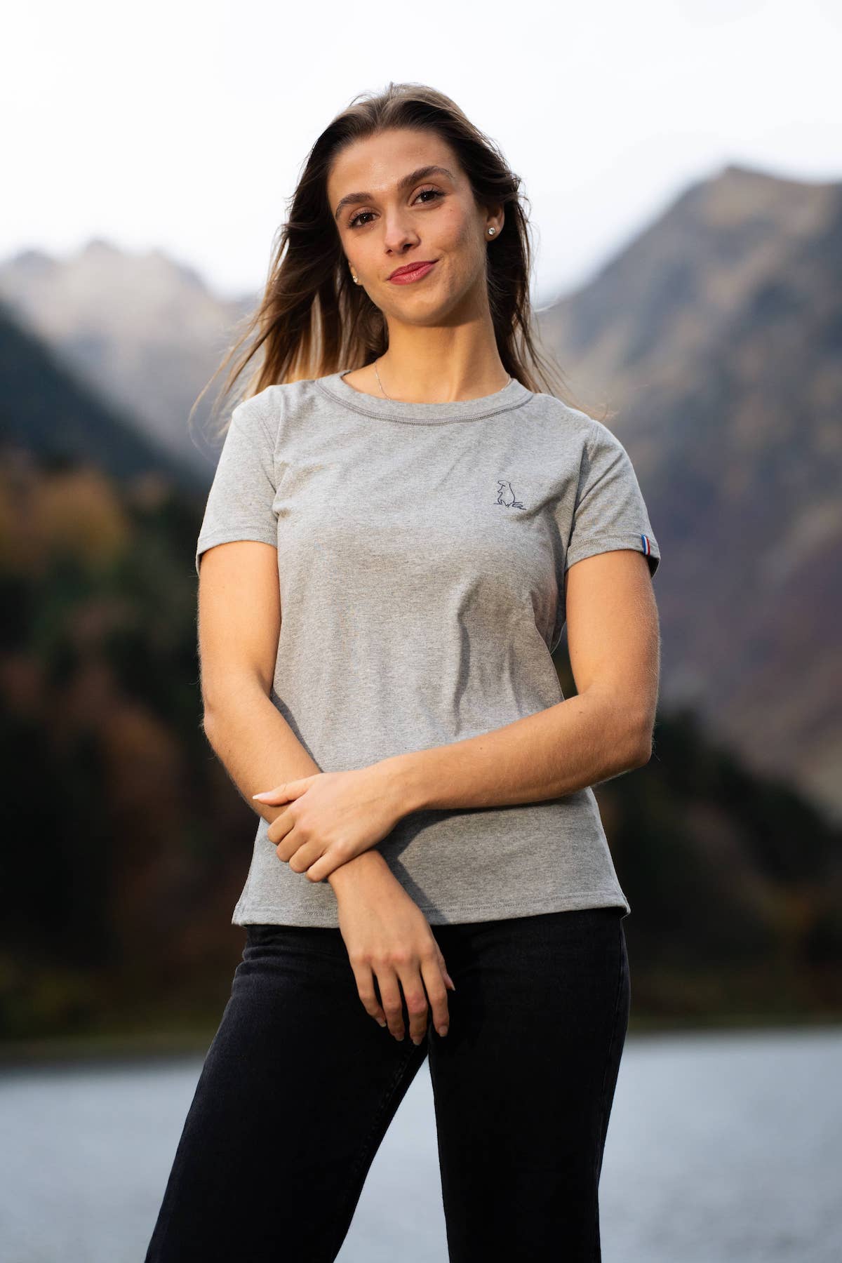 Tee-shirt femme coton bio GOTS Marmotte