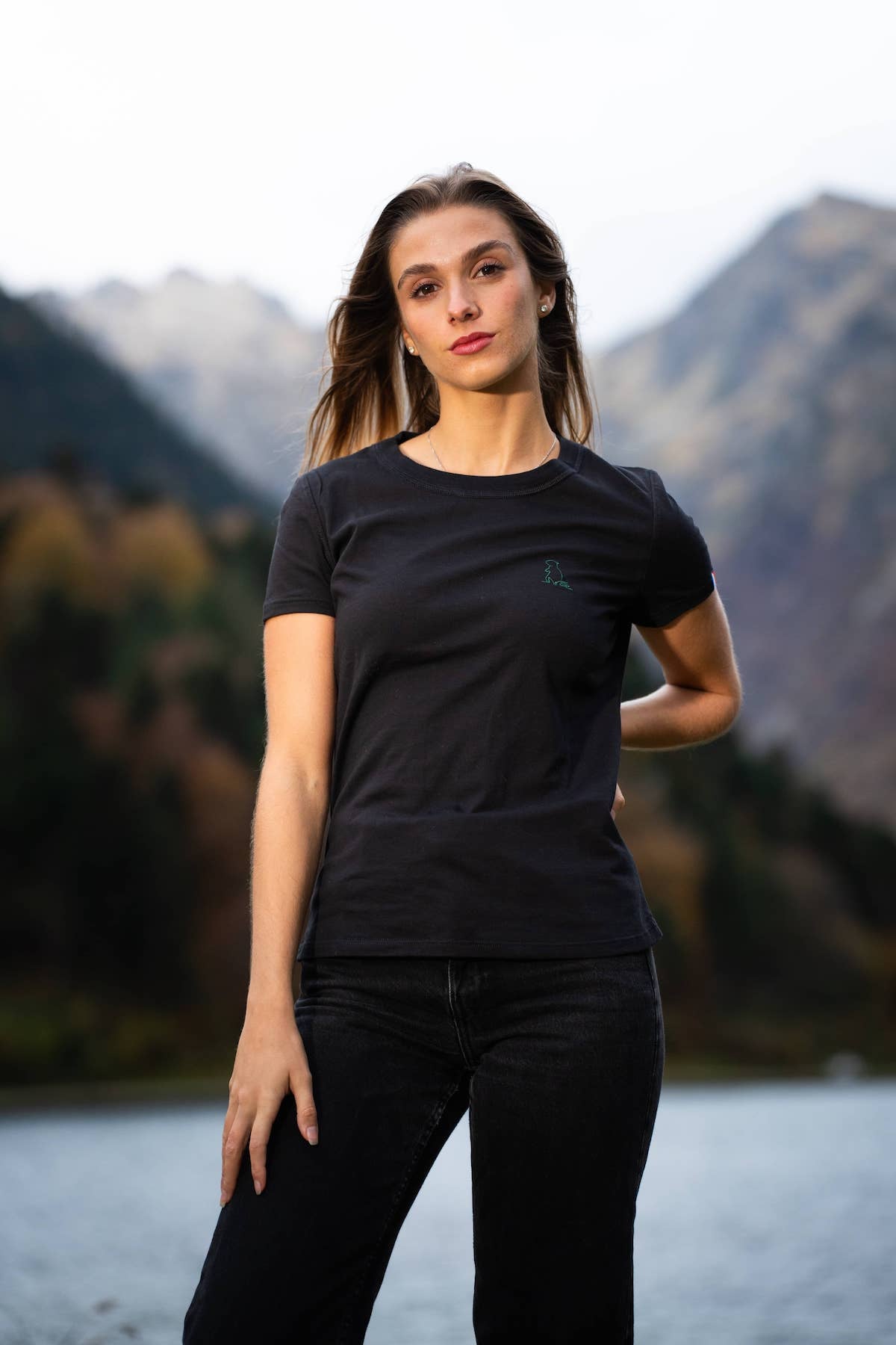 Tee-shirt femme coton bio GOTS Marmotte