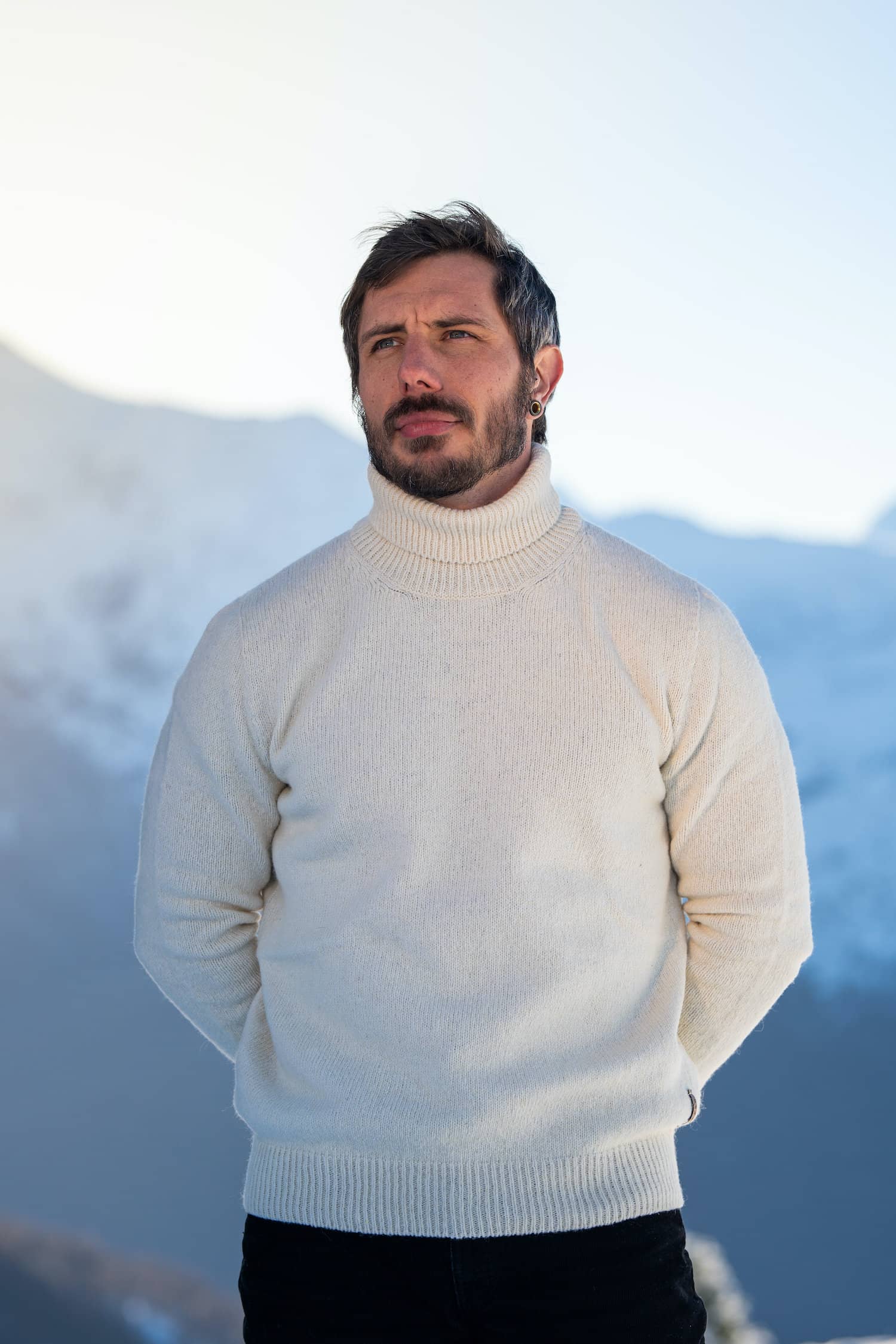 Pulls col roulé en laine française Homme - Maison Izard