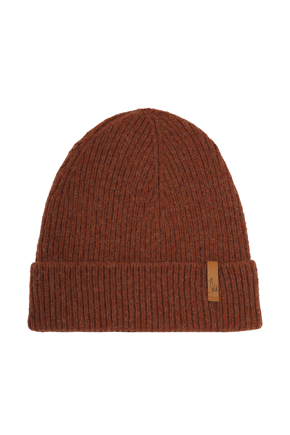 bonnet homme éthique et responsable, cognac, rouge brique, rouille, en laine des Pyrénées et coton recyclé ♻️, made in France 🇫🇷, maison izard