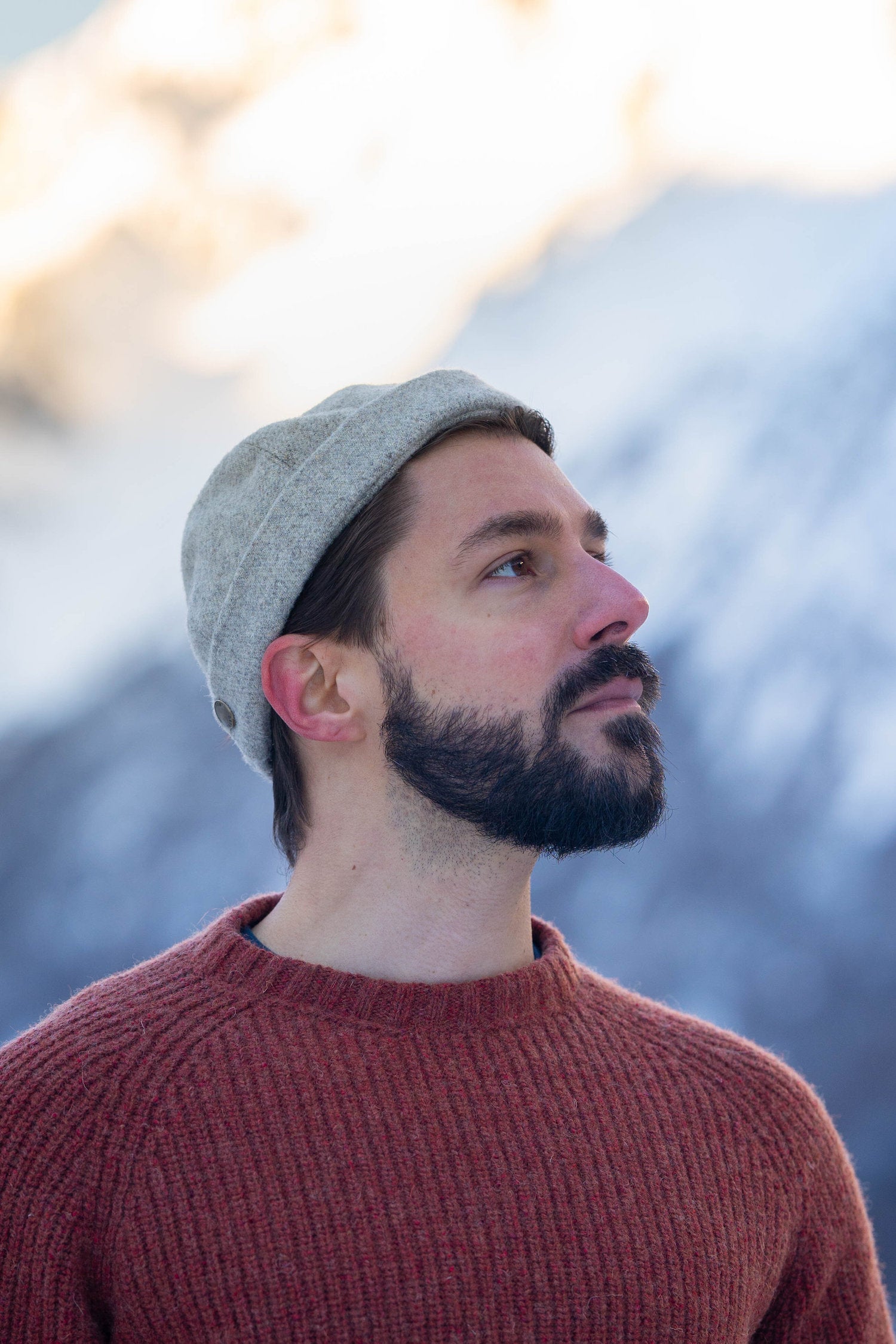 docker upcyclé, laine des Pyrénées, gris clair, made in France, maison izard