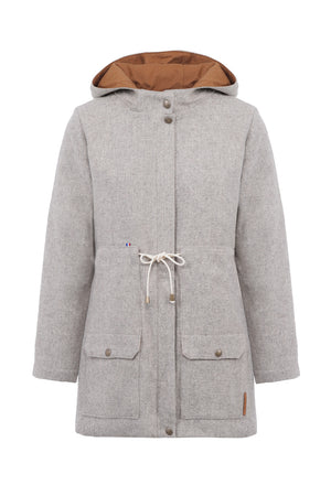 Trista 24 | 100% twill wool hooded coat