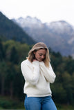 The Raglan Néou Sweater Ecru White - French Wool