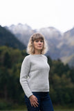 The Raglan Néou Sweater Light Gray - French Wool