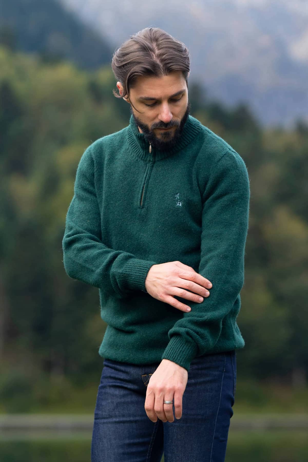 Pull Col Pull Laine Torsadé Polo Neck Pull Torsadé Homme Bonne