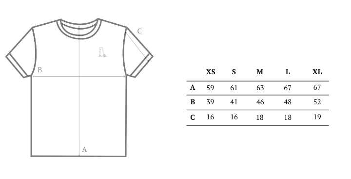 Guide des tailles tee-shirt femme en coton bio GOTS OCS100 ecocert broderie marmotte épais blanc et bleu marine, made in france, Maison Izard