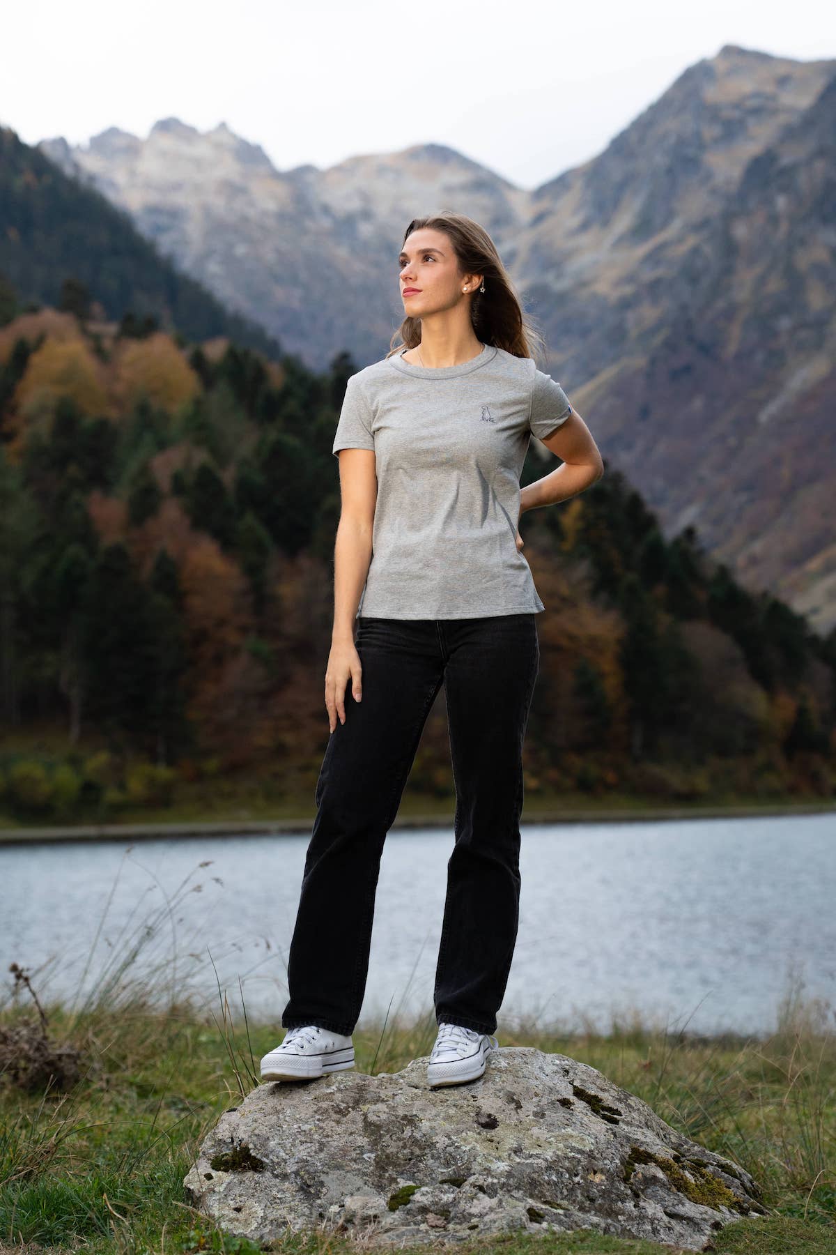 Tee-shirt femme coton bio GOTS Marmotte