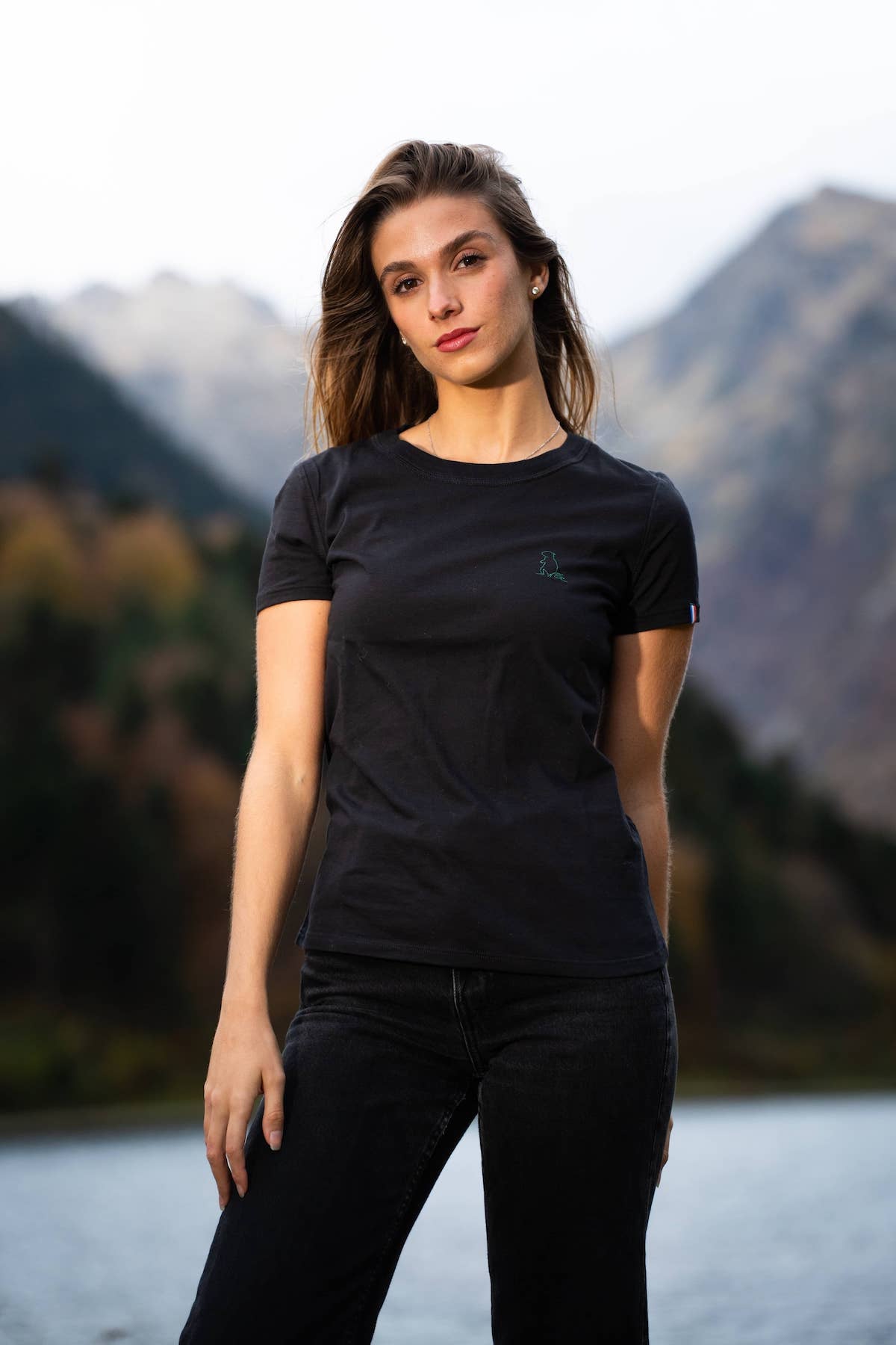Tee-shirt femme coton bio GOTS Marmotte