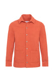 The Obrador Overshirt - Orange Recycled French Wool