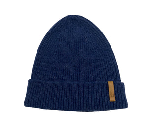 bonnet homme éthique et responsable, bleu, en laine des Pyrénées et coton recyclé ♻️, made in France 🇫🇷, maison izard