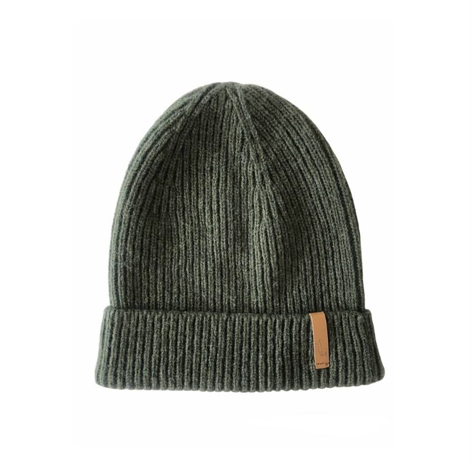 bonnet homme éthique et responsable, vert, en laine des Pyrénées et coton recyclé ♻️, made in France 🇫🇷, maison izard 