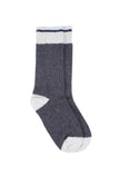 Chaussettes Thalweg Bleu & Gris Anthracite - Laine Française