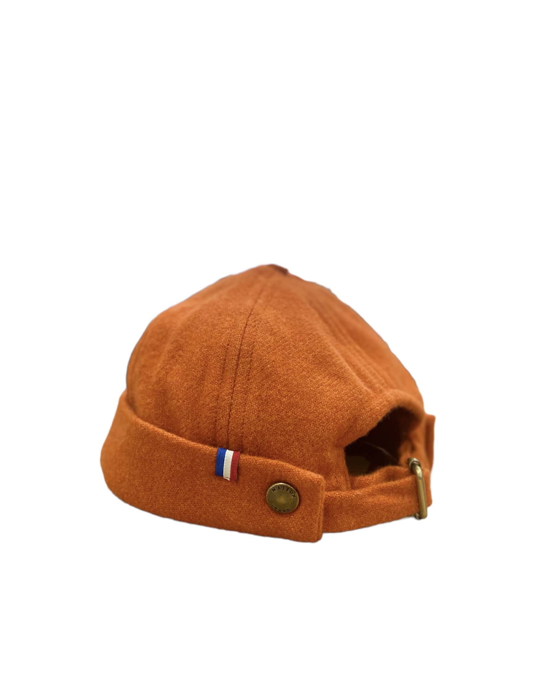 dockers éthiques et responsables, orange, vert et gris clair en laine des Pyrénées recyclée ♻️, made in France 🇫🇷, maison izard
