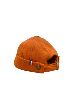 dockers éthiques et responsables, orange, vert et gris clair en laine des Pyrénées recyclée ♻️, made in France 🇫🇷, maison izard