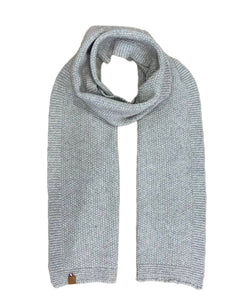 écharpe éthique et responsable, gris anthracite en laine des Pyrénées et coton recyclé ♻️, made in France 🇫🇷, maison izard, 64