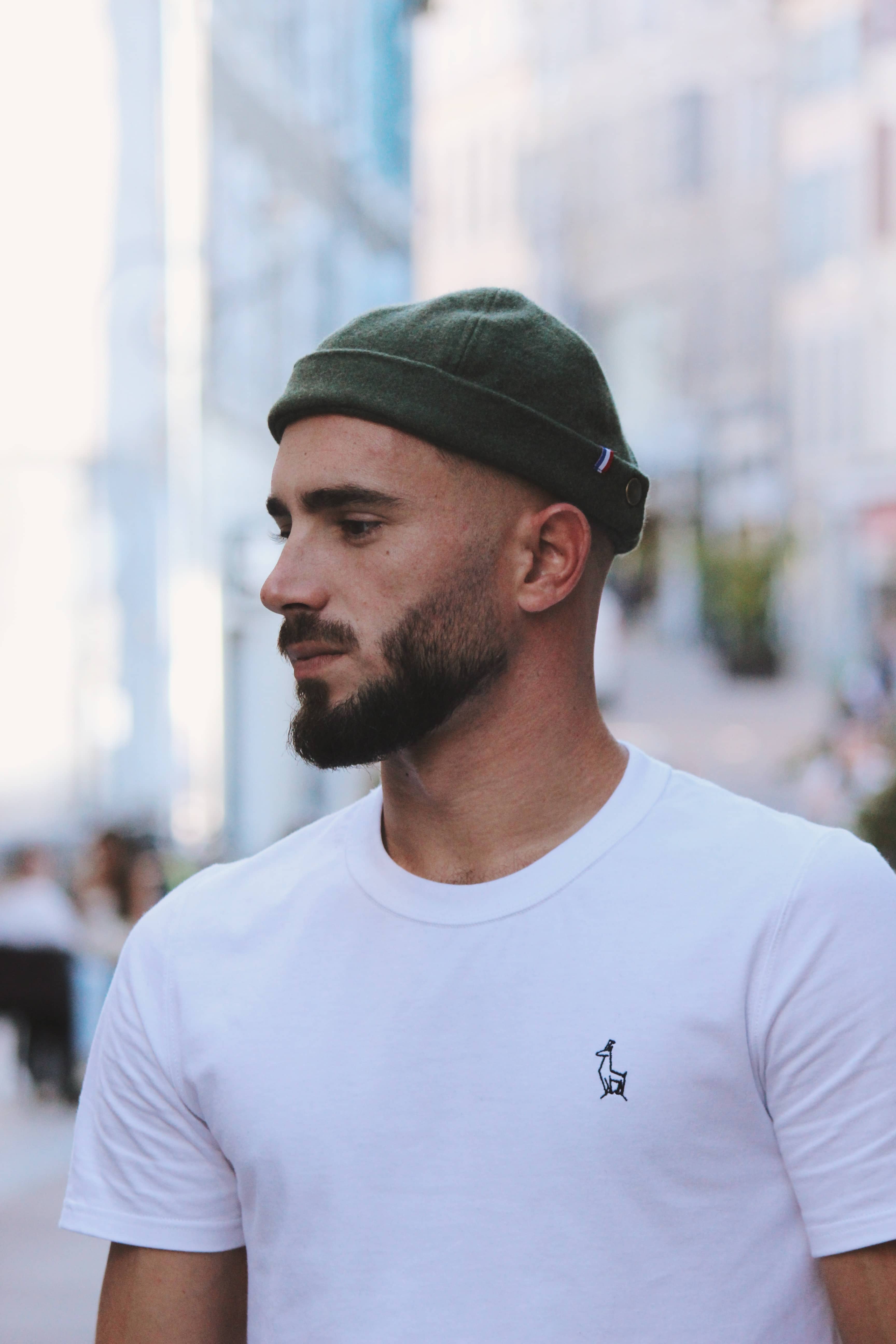 dockers éthiques et responsables, orange, vert et gris clair en laine des Pyrénées recyclée ♻️, made in France 🇫🇷, maison izard