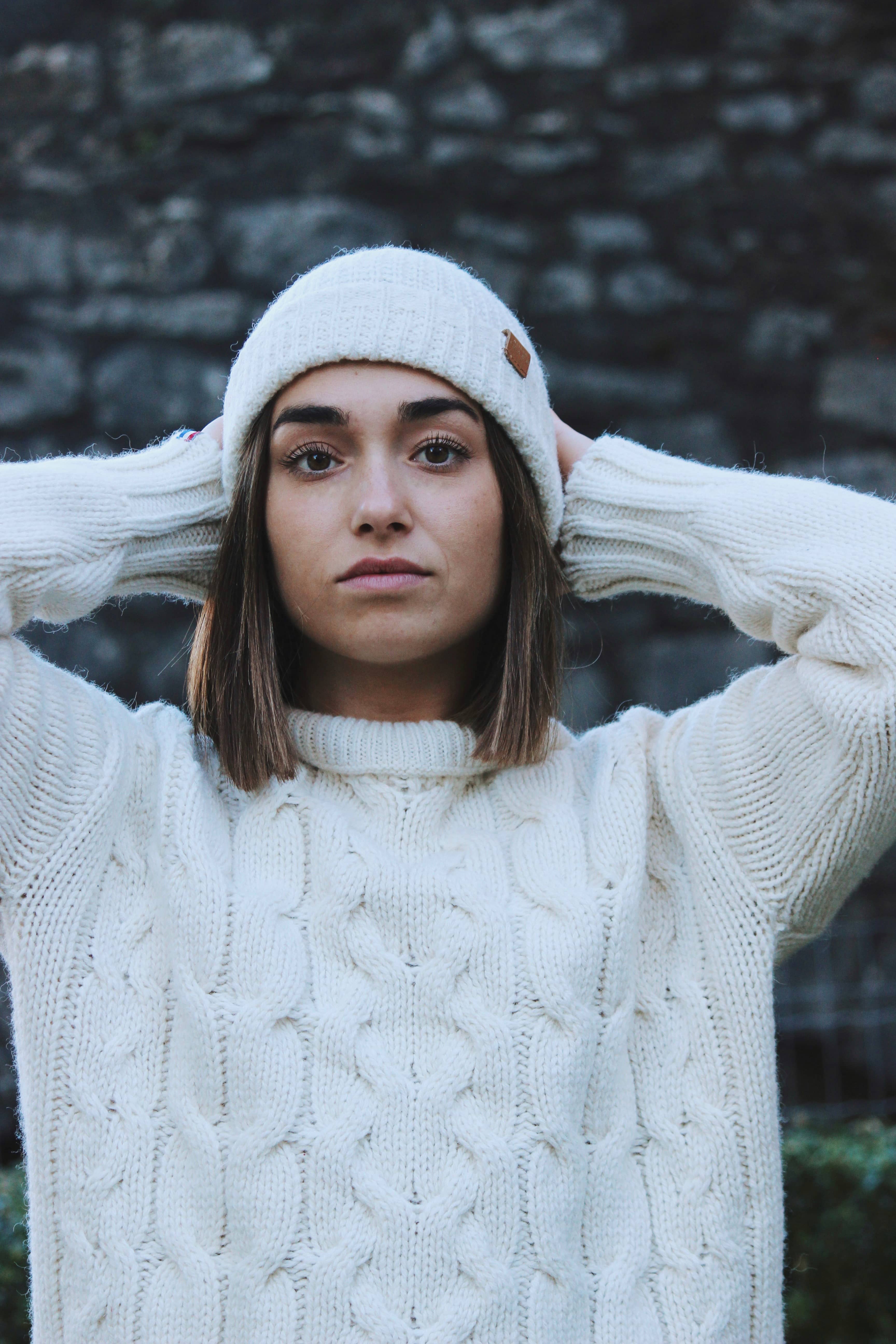 Pull torsadé pour femme