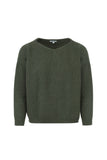 Pull Oversize Riu Laine Française Recyclée Vert
