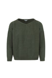 The Riu Oversize Sweater Green - Recycled Wool