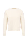 pull femme raglan éthique et responsable, blanc écru, en laine des Pyrénées et coton recyclé, made in France, maison izard