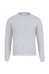 pull femme raglan éthique et responsable, gris, en laine des Pyrénées et coton recyclé, made in France, maison izard