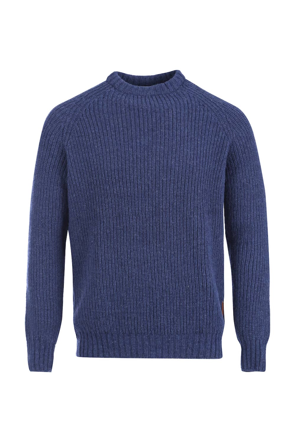 pull homme raglan éthique et responsable, bleu, en laine des Pyrénées et coton recyclé, made in France, maison izard