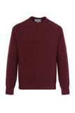 Lapiaz Raglan Sweater - Bordeaux Red French Wool